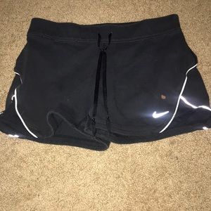 Black nike running shorts